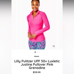 New Listing - Lilly Pulitzer Justine Half Zip BNWT!